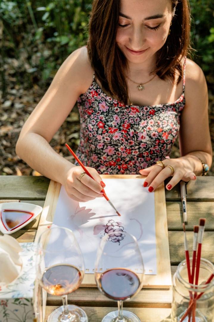 Atelier de Peinture au Vin - Winepainting