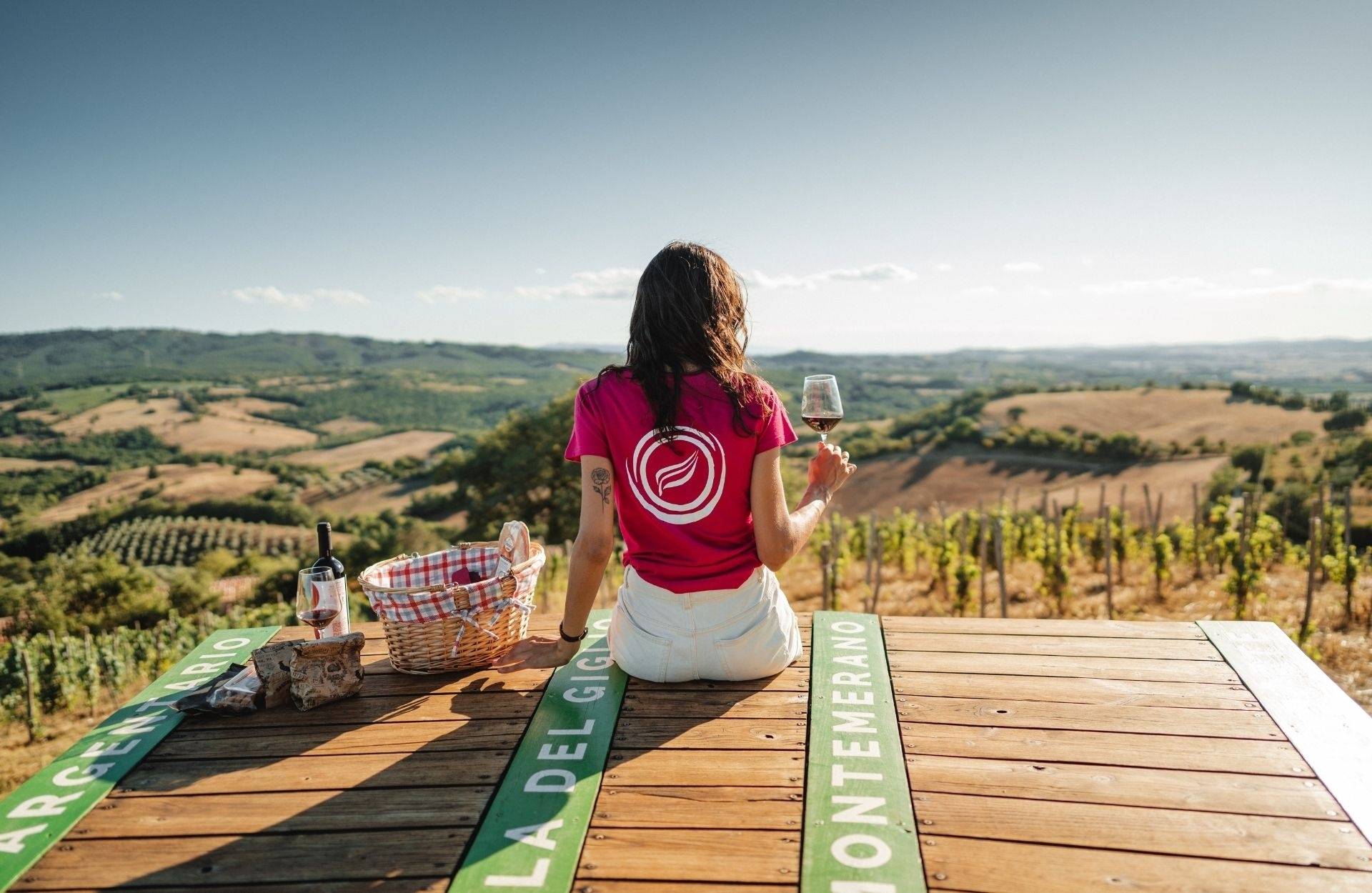 Skydeck - picknick bij zonsondergang met uitzicht