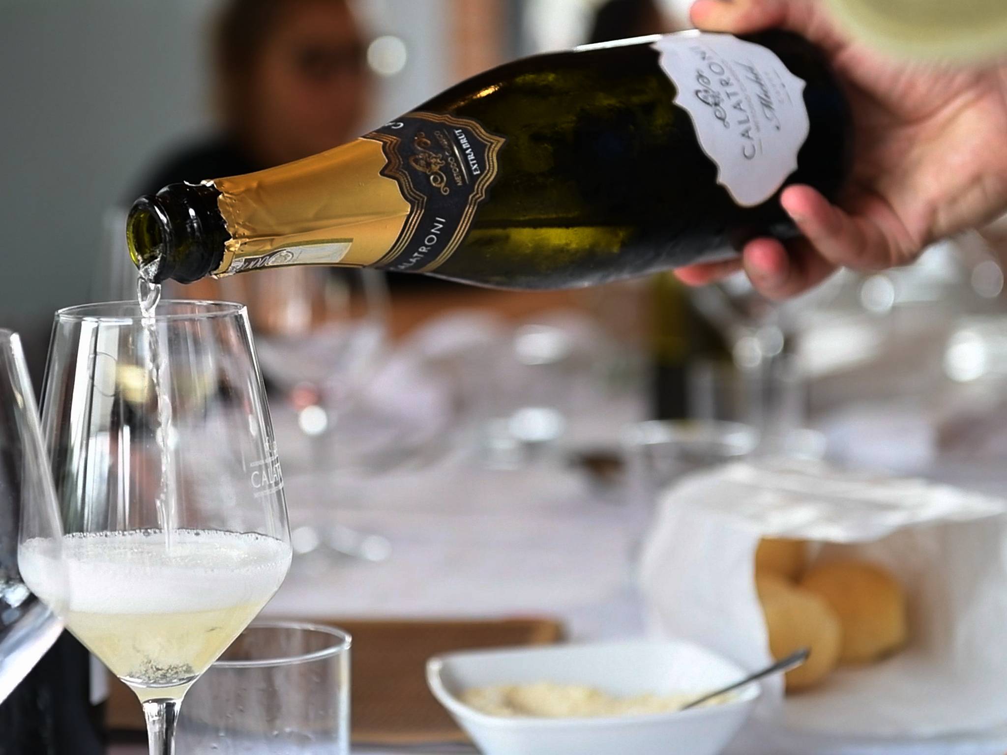 Visita guiada, degustação do método clássico e almoço.