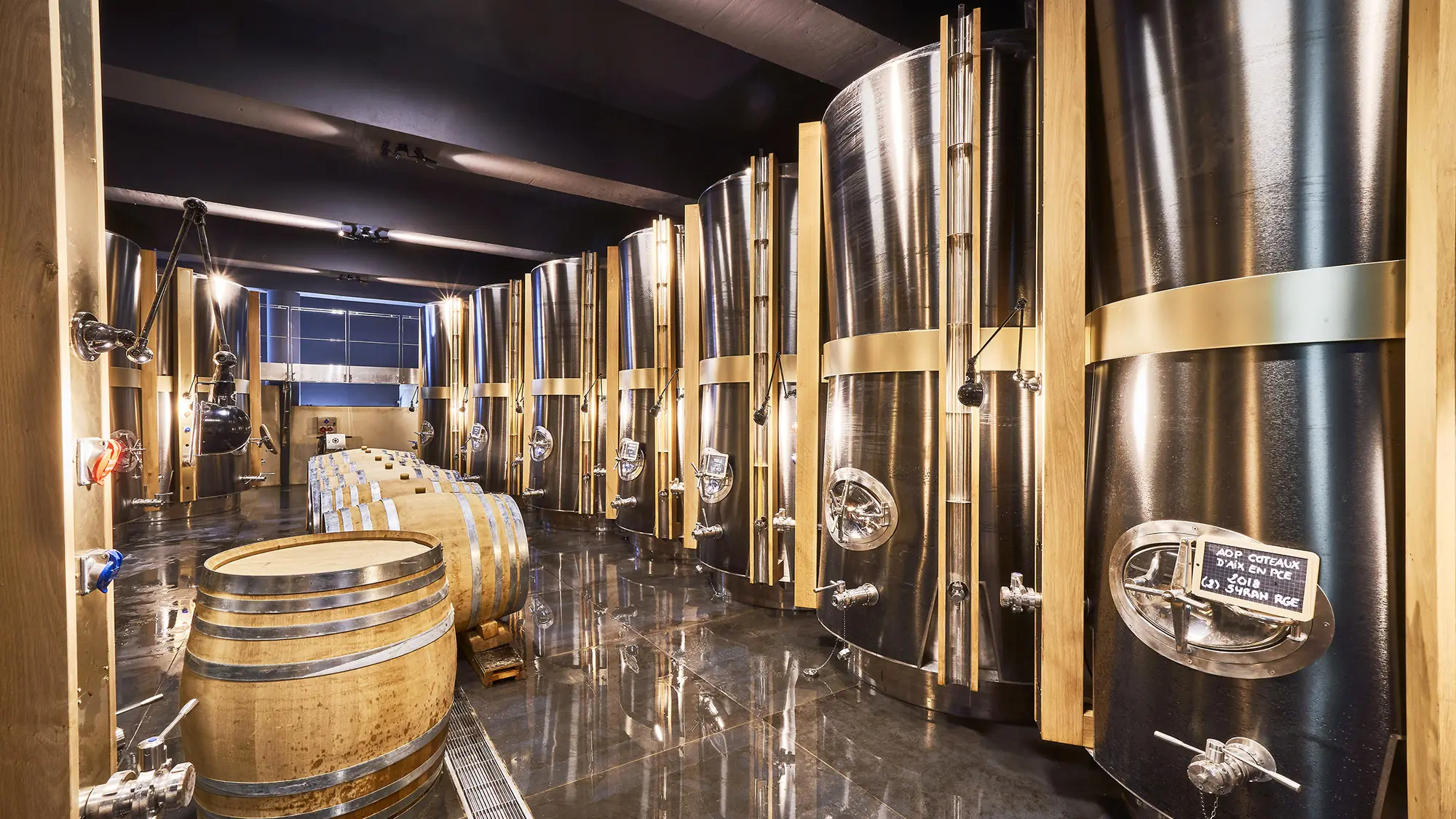 Proeverij van de wijnen van het kasteel en bezoek