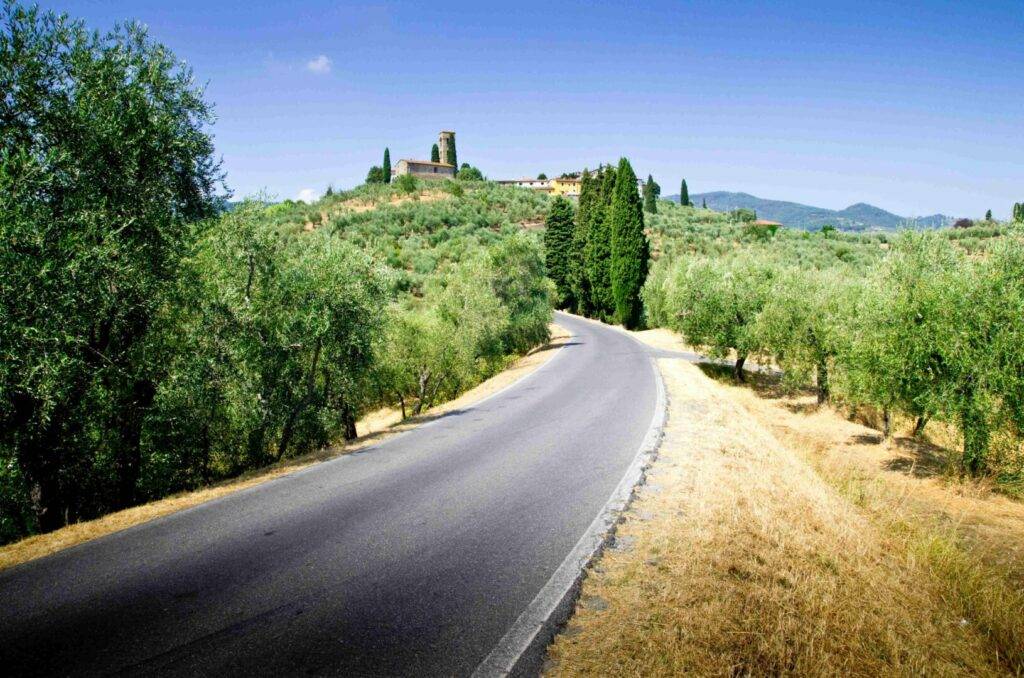 La route des vins de Toscan...