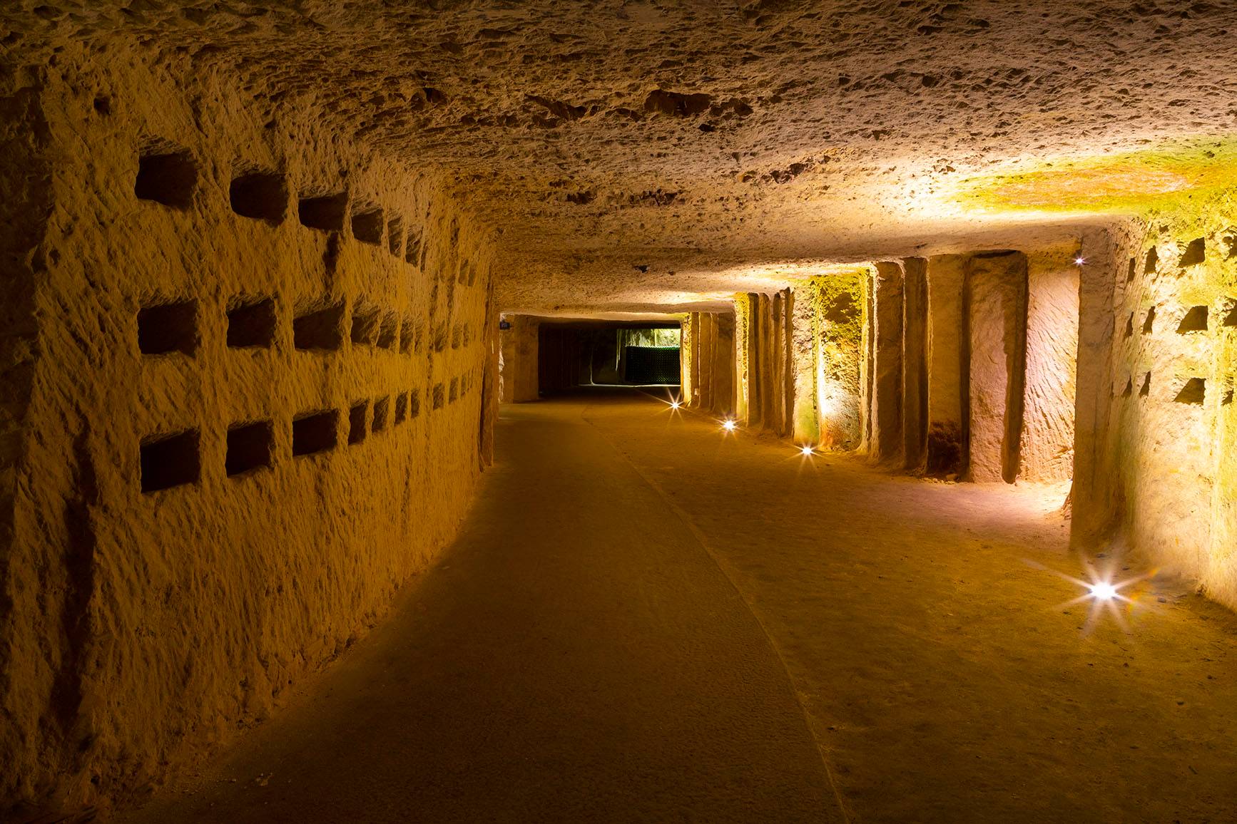 Self-guided visit of troglodyte cellars and tasting