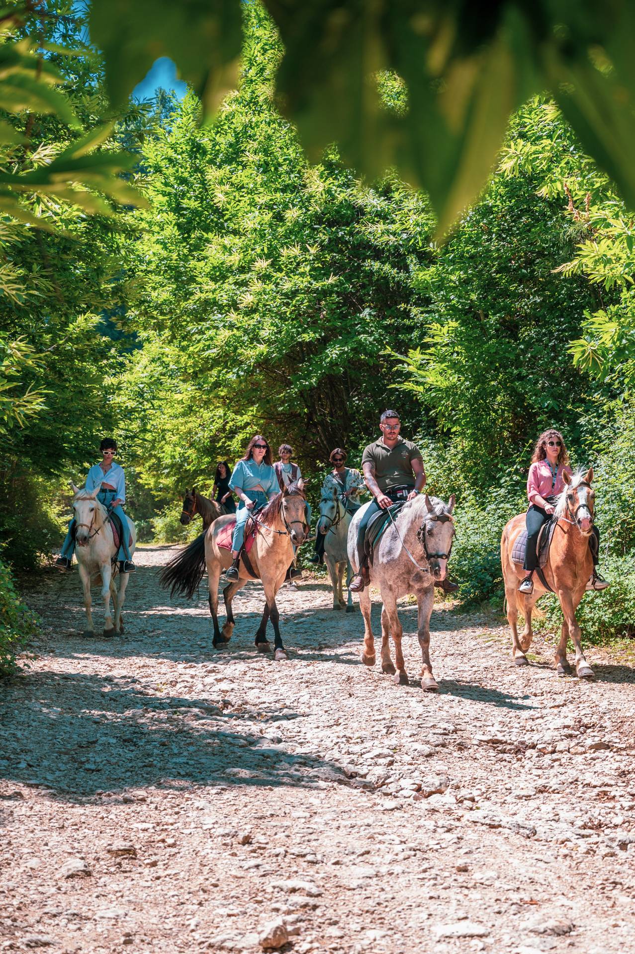 Passeggiata a cavallo visita e degustazione 